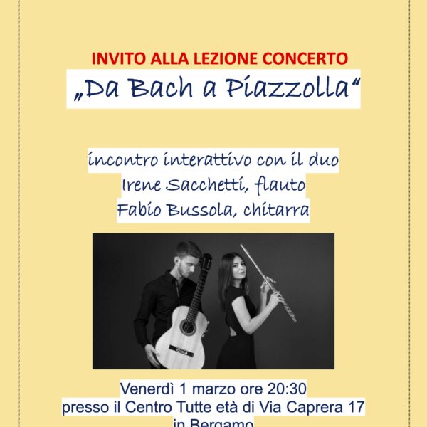 “Da Bach a Piazzolla” lezione concerto
